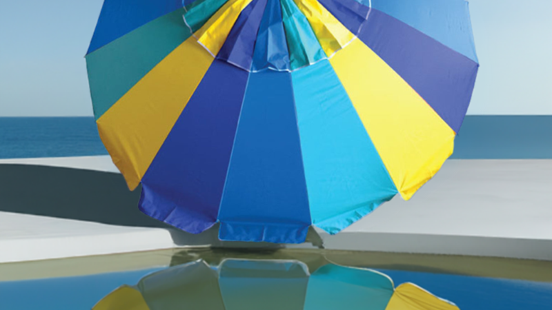 Masquerade 240cm Beach Umbrella - Marine