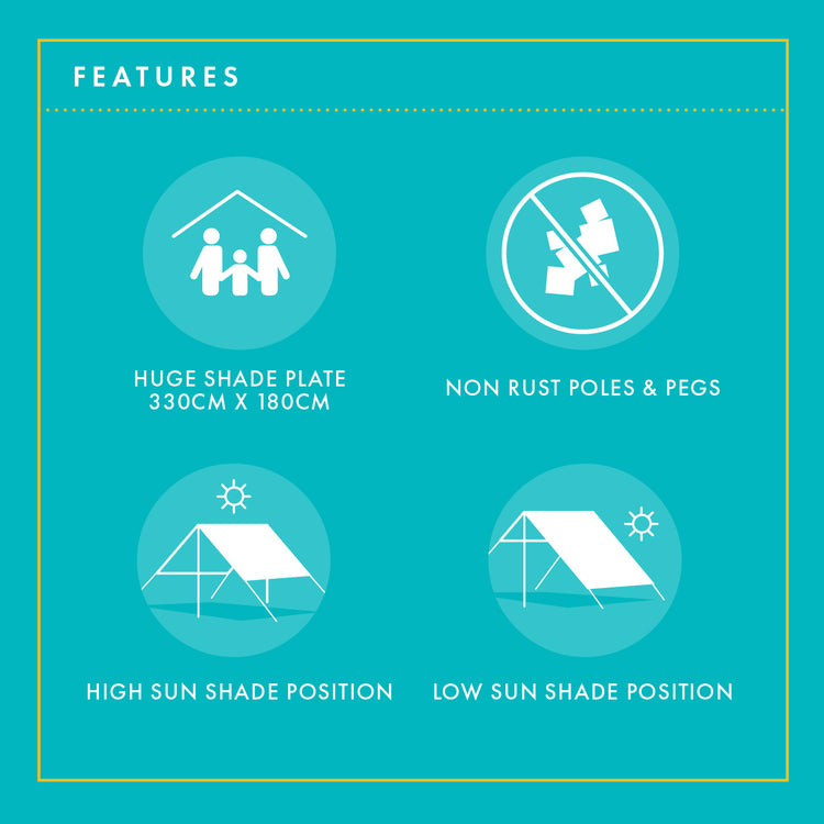 Hollie & Harrie Sombrilla Sun Shade - Features