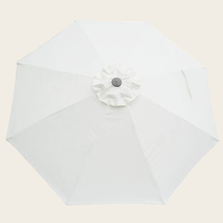 Vanilla white 275cm market umbrella replacement canopy for garden and deck umbrellas