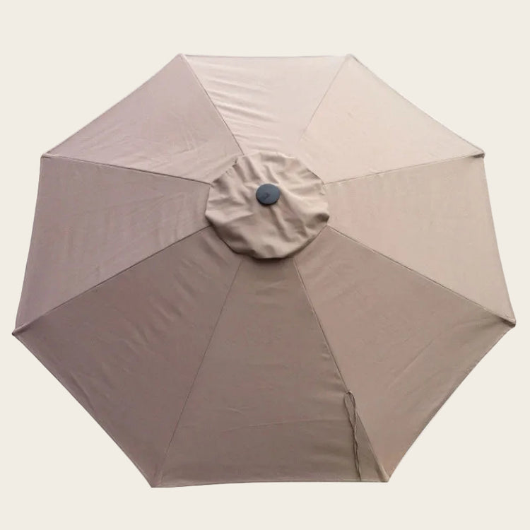 275cm Market Umbrella Replacement Canopy in sandstone for garden and deck umbrellas