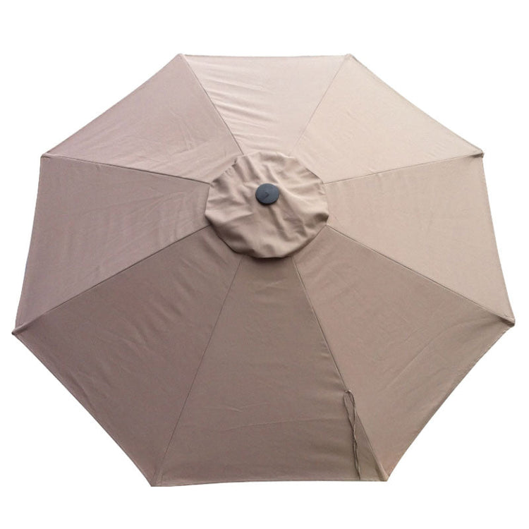 335cm market umbrella replacement canopy in sandstone color, wind vented poly-canvas fabric