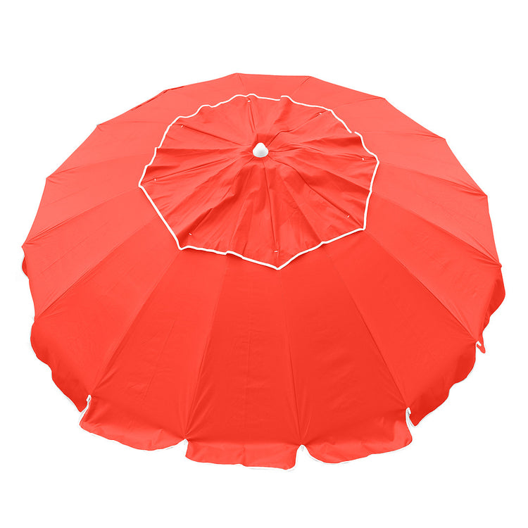 Beachkit Maxibrella 240cm Beach Umbrella - Fluro Orange