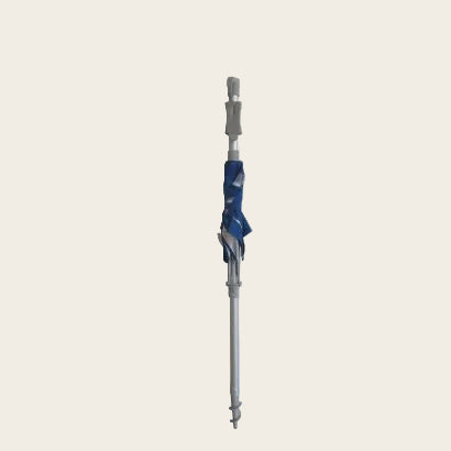 Sunraker Pole with built-in foldaway navy table for 240cm umbrellas with drink and phone holders