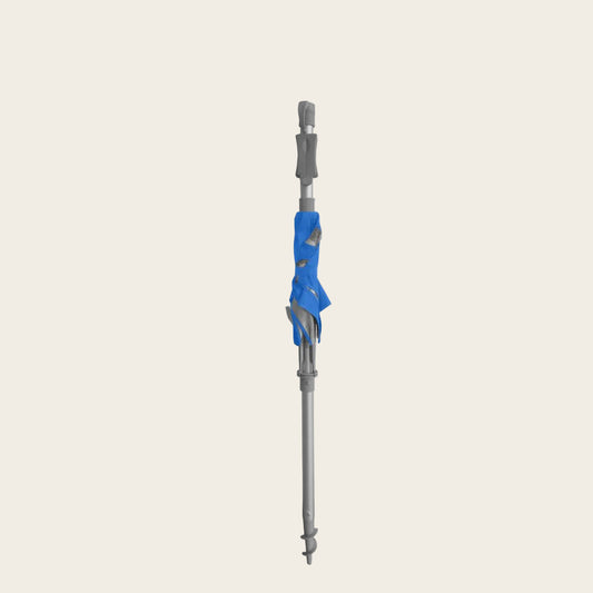Royal Blue Sunraker Pole with built-in foldaway table for 240cm Beachkit umbrellas