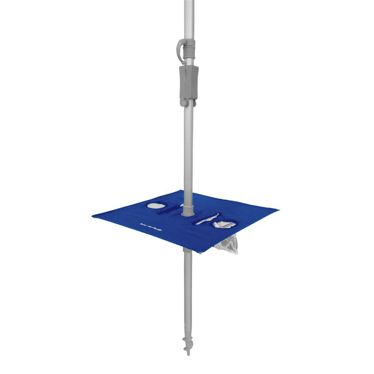 Maxibrella 240cm Beach Umbrella + Sunraker Table - NavyOur gorgeous Maxibrella Beach Umbrella featuring our patented, built-in fold away 'Sunraker' table - a worldwide exclusive to Beachkit.
Its large 240cm diameter canoBeachkit