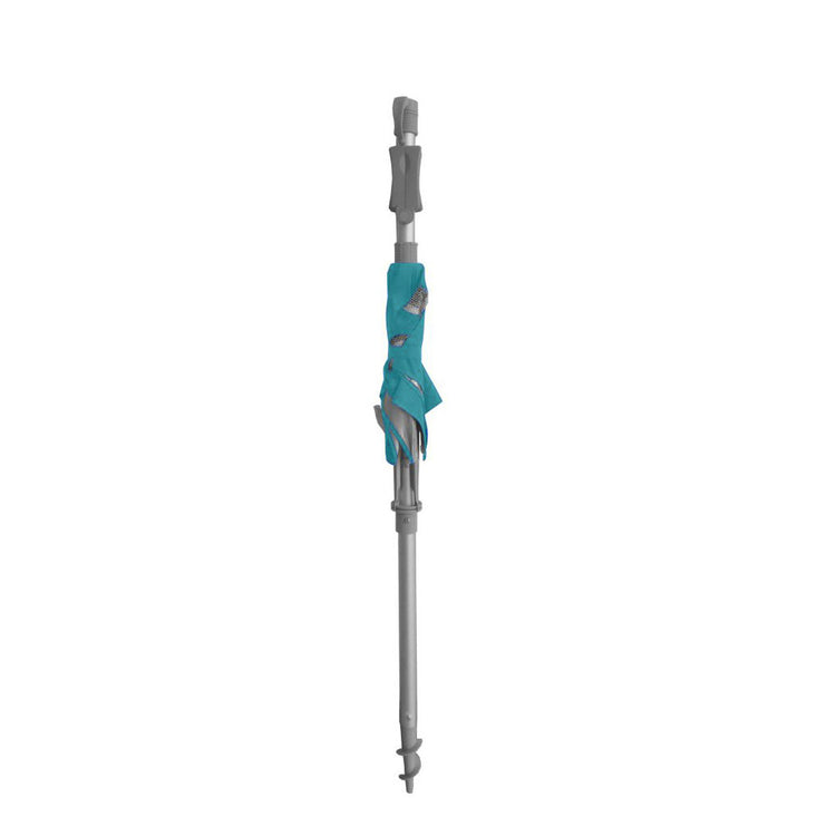 Maxibrella 240cm Beach Umbrella + Sunraker Table - TurquoiseOur gorgeous Maxibrella Beach Umbrella featuring our patented, built-in fold away 'Sunraker' table - a worldwide exclusive to Beachkit.
Its large 240cm diameter canoBeachkit