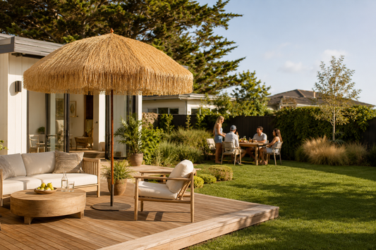 Hula 240cm Thatch Umbrella -  Raffia Market Umbrella
