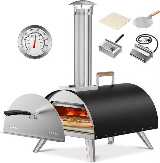 Brand New Multi - Fuel Pizza Oven – Wood Pellet & Gas – Stainless Steel - Beachkit