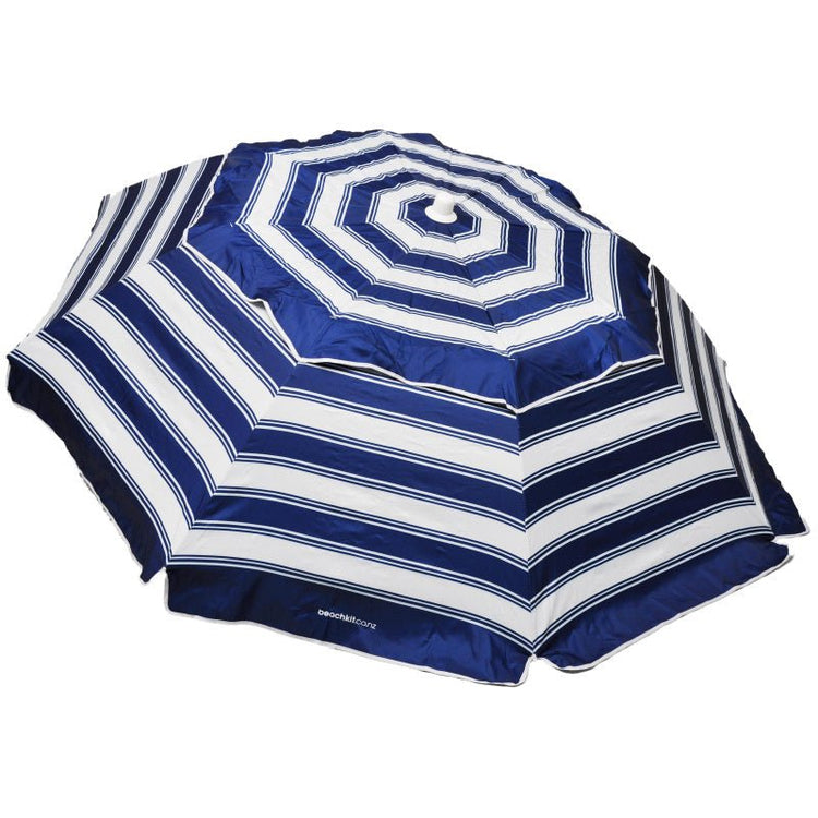Portabrella Compact Umbrella - Navy/White nautical stripe