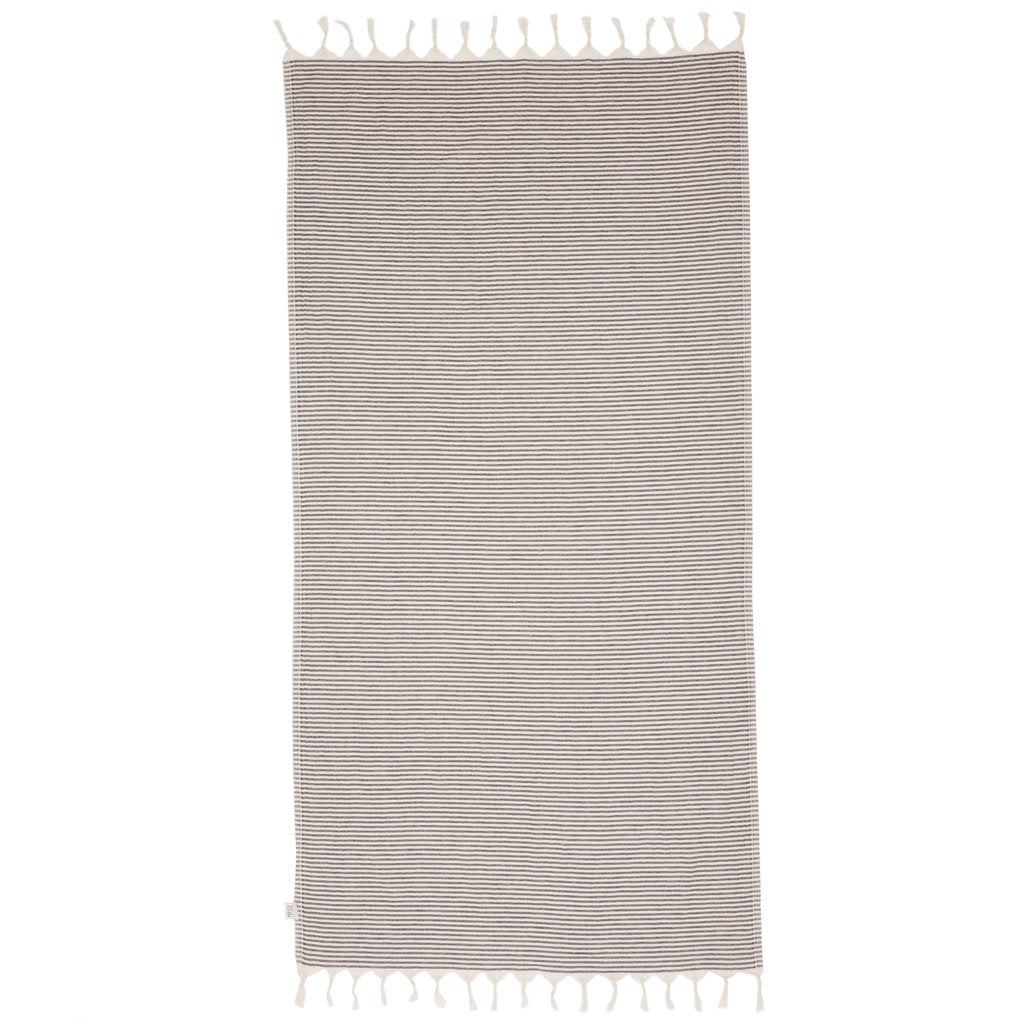 Beachkit - MAYDE - Noosa Beach Towel - Black & Natural