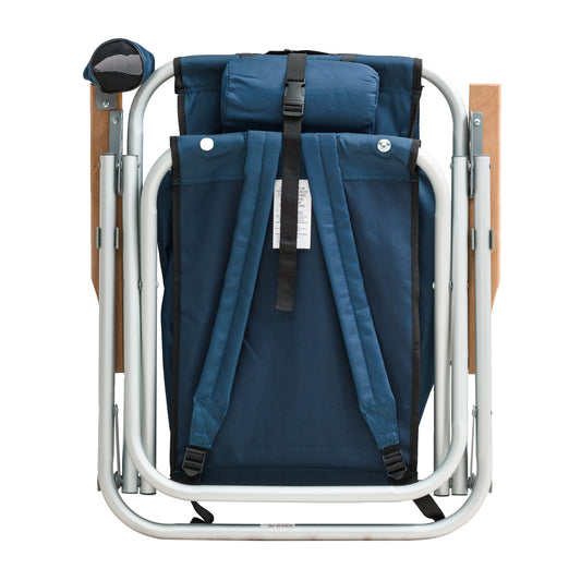 Wearever Backpack Chair - TurquoiseOur top quality Wearever Backpack Chair combines the concept of a backpack and a high back chair all in one, creating an easy to carry lounger.  
The Beachkit WearevBeachkit
