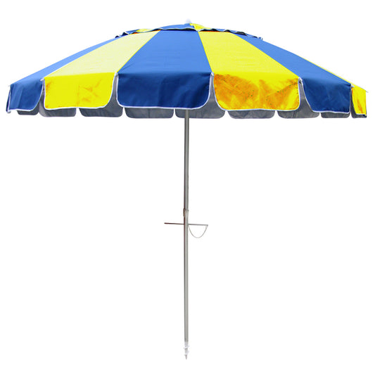 Carnivale 240cm Beach Umbrella - Blue & Yellow