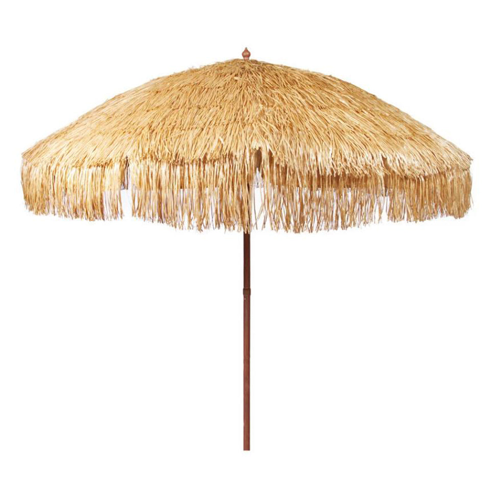 Beachkit Hula 240cm Shade Umbrella - Rafia Thatch