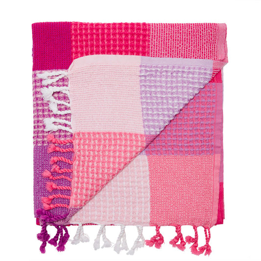 Beachkit - MAYDE - Patches Beach Towel - Berry