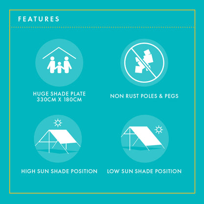 Hollie & Harrie Sombrilla Sun Shade - Features