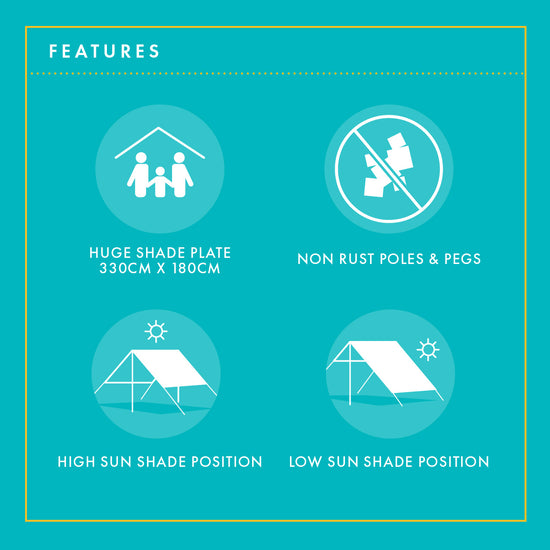 Hollie & Harrie Sombrilla Sun Shade - Features