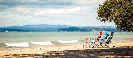 Wearever Backpack Chair - NavyOur top quality Wearever Backpack Chair combines the concept of a backpack and a high back chair all in one, creating an easy to carry lounger.  
The Beachkit WearevBeachkit