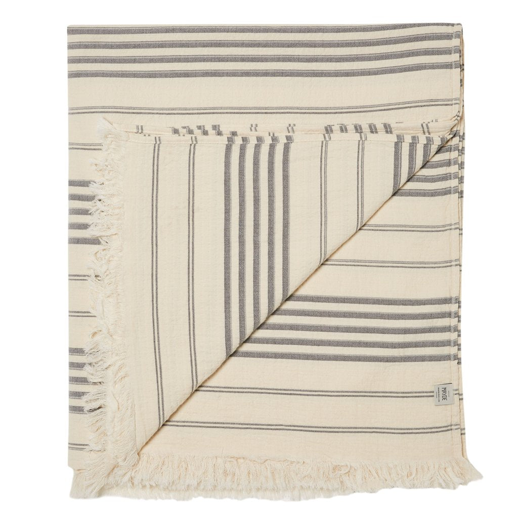 Beachkit MAYDE Thistle Cove Blanket Black & White