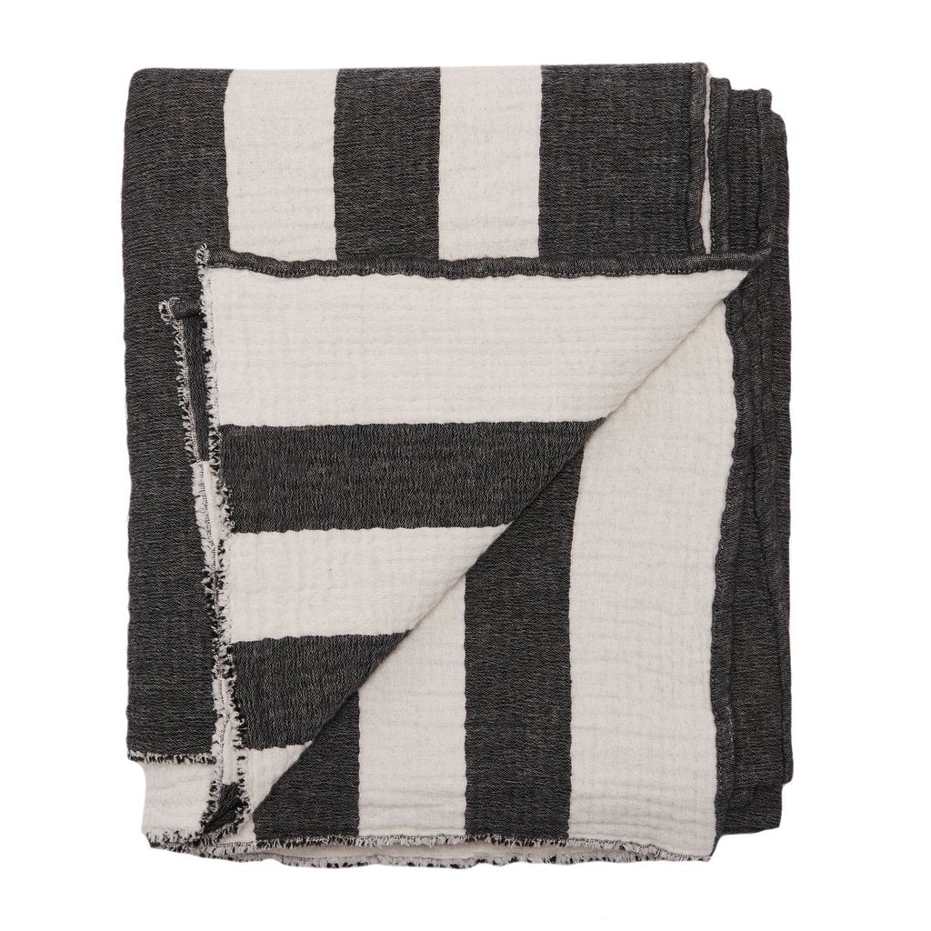 Beachkit MAYDE Eagle Bay Throw Black & White