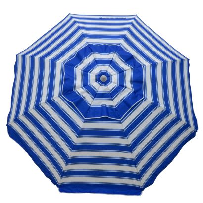 Daytripper 210cm Beach Umbrella - Royal & WhiteRock up, anchor up and get relaxing! One of our most popular umbrellas due to the outstanding styling and genius twist anchoring system which locks the umbrella poleBeachkit