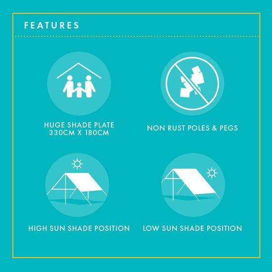 Hollie & Harrie Sombrilla Shade Tent - CAPE COD - Beachkit