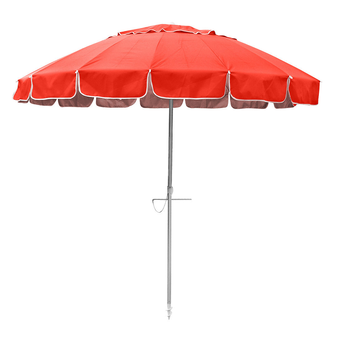Beachkit Maxibrella 240cm Beach Umbrella - Fluro Orange